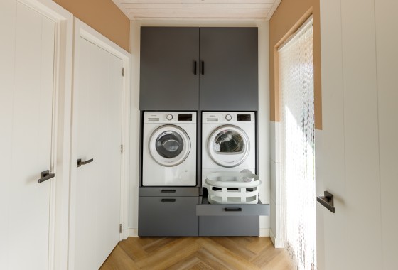 Wasmachine kasten in de badkamer - Wasombouw