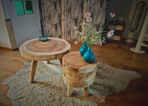 Boomstamsalontafel | Puurteak - Puurteak