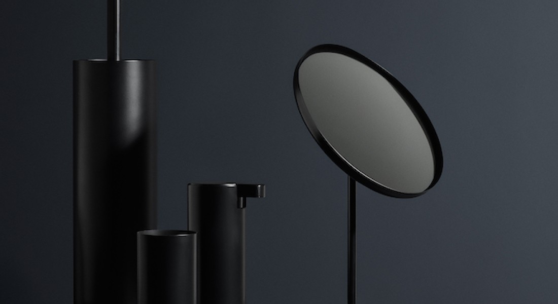 Tijdloos zwart in de badkamer