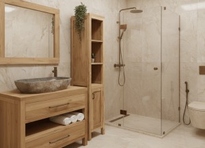 Badmeubel set 110 cm Naturel | Puurteak - 