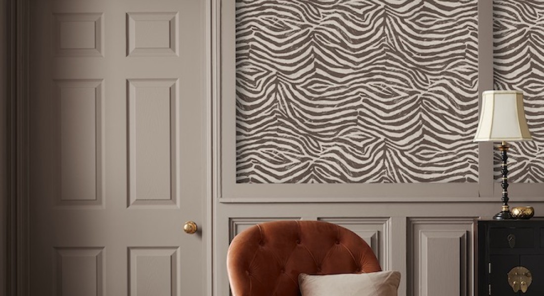 Dierenprint op de muur