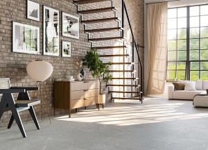 Een natuurlijke steenlook met vloertegel Vein - 