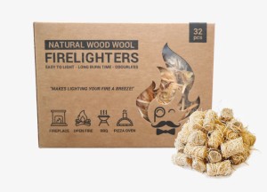 Natural Firelighters - Aanmaakblokjes - Fandango Fire Tools - Kindling Cracker