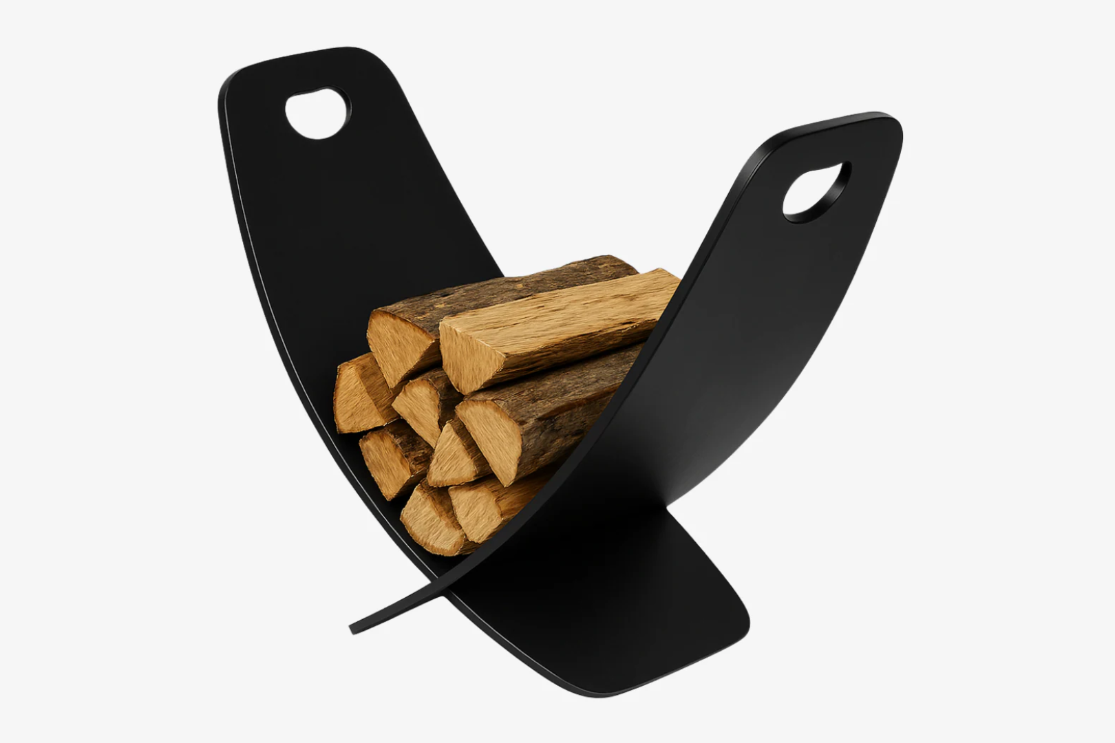 Firewood Stand Black - Houtmand
