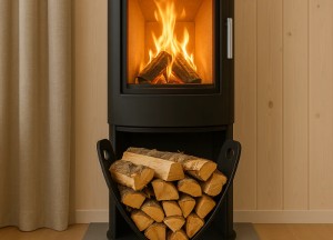 Firewood Stand Black - Houtmand