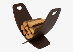 Firewood Stand Espresso - Houtmand - Fandango Fire Tools - Kindling Cracker