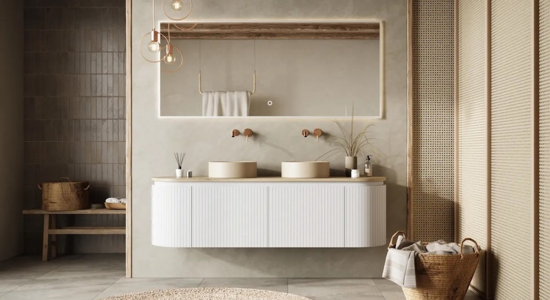 Natuursteen in de badkamer