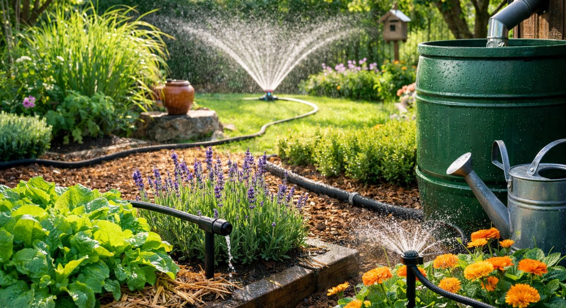 Slim beregenen: waterbesparende tips voor een groene tuin