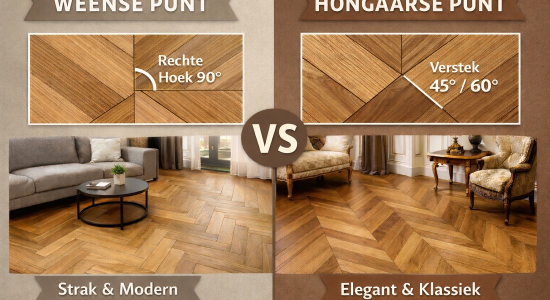Weense punt vloer vs Hongaarse punt: de verschillen uitgelegd