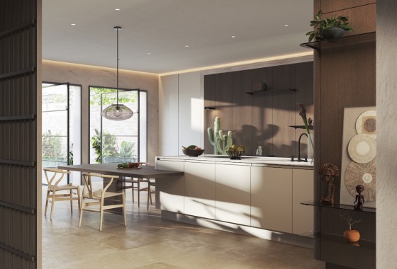 Organisch keukenontwerp voor open en stedelijk wonen