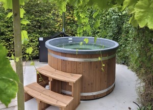 Hottub met Biokachel | Ticra Outdoor