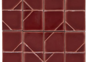 Ono red stripe | Designtegels - Designtegels.nl