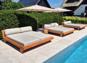 Daybed Sella | Puurteak - Puurteak tuinmeubelen