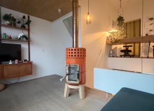 RoundStack wood keramische houtkachel - Art of Fire