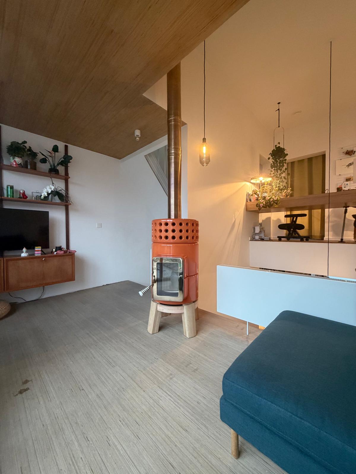 RoundStack wood keramische houtkachel