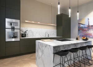 Groene designkeuken | Kitchenstudio - Kitchenstudio