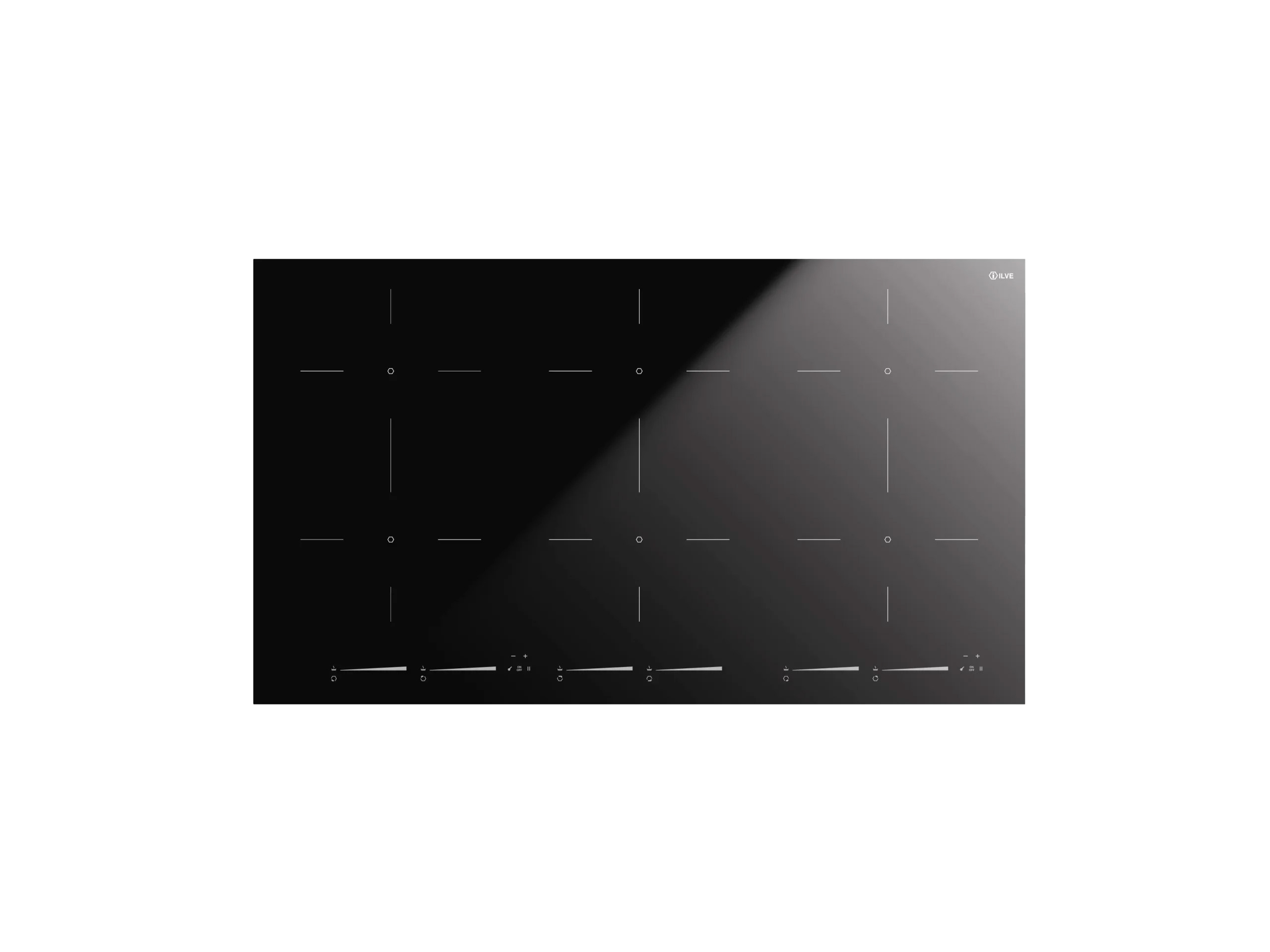 90 cm 6-zones inductiekookplaat met schuifbediening | ILVE