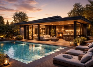 Poolhouse inspiratie: meer dan alleen een kleedruimte