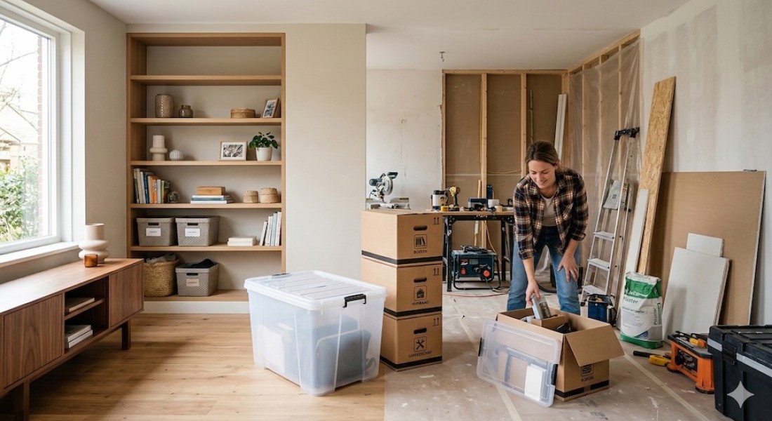 Slimme opbergoplossingen tijdens en na een verbouwing