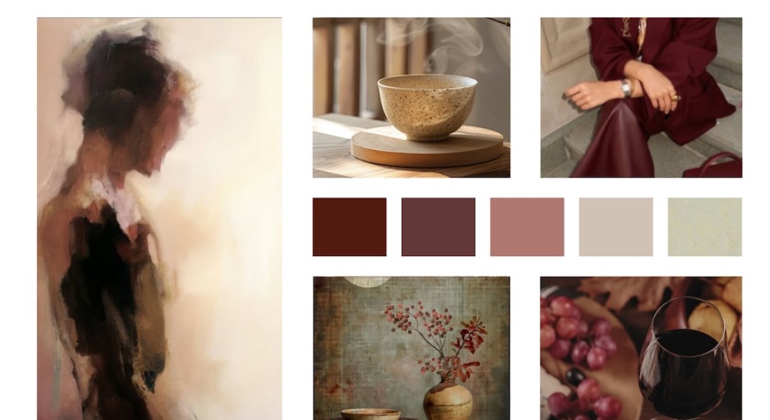 Moodboard Monday: Burgundy Balance