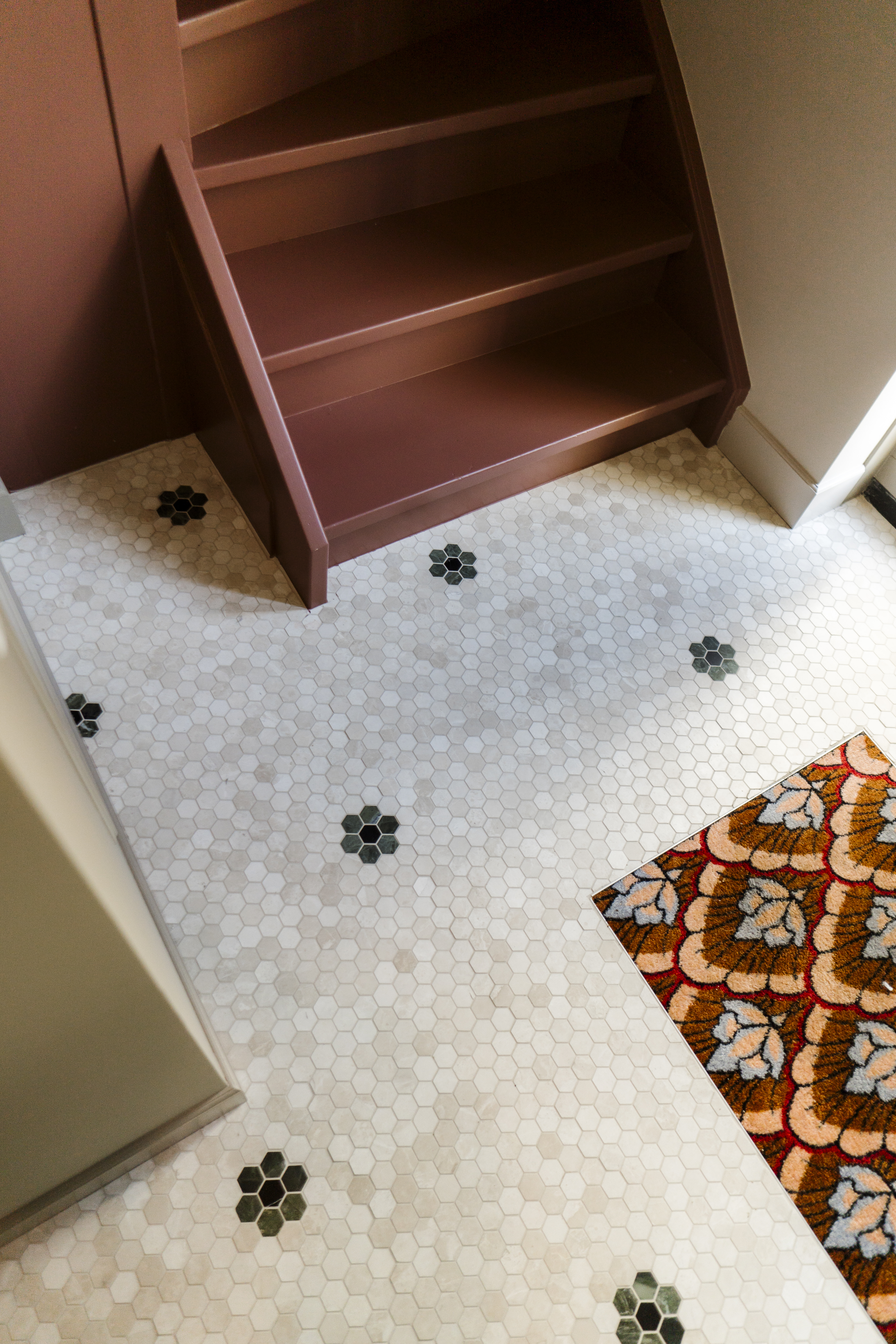 Mosaic Hexagon Plain Bottocino | Designtegels