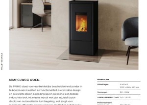 Een compacte RIKA pelletkachel voor een zachte prijs