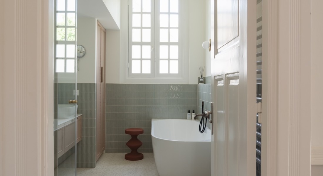 Barritas Salamandra wand en Terrazzo Cassata vloertegel combineren