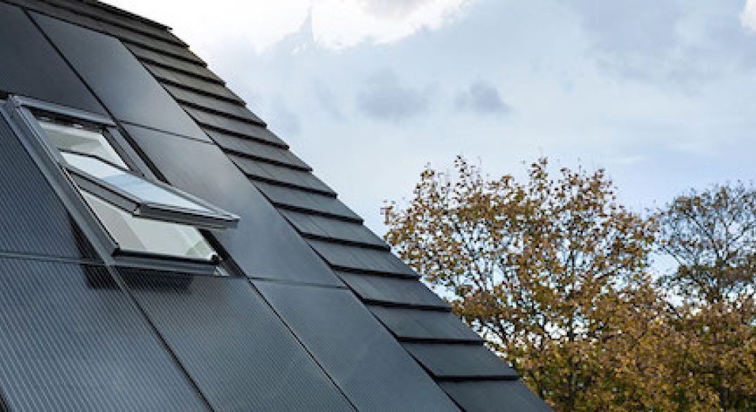 Dakramen met zonnepanelen