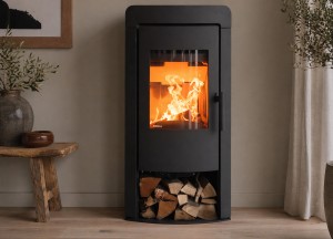 Een RIKA houtkachel in zwart speksteen - RIKA