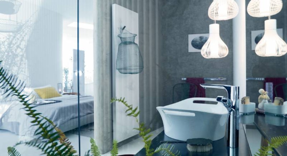 Moderne Slaapkamer Met Bad: Minimalistisch en Stijlvol