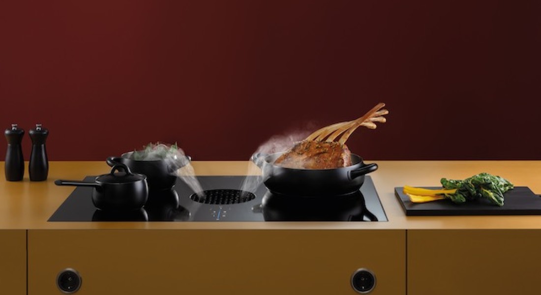 Koken met kookveldafzuiging