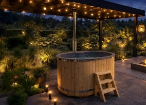 Hottub met houtkachel 2 persoons | Ticra Outdoor