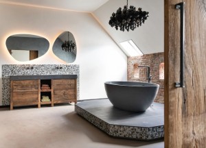 Oud eiken badkamermeubel: warm, duurzaam en perfect voor elke badkamer