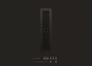 Luna inductiekookplaat met ingebouwde afzuigkap | Witt