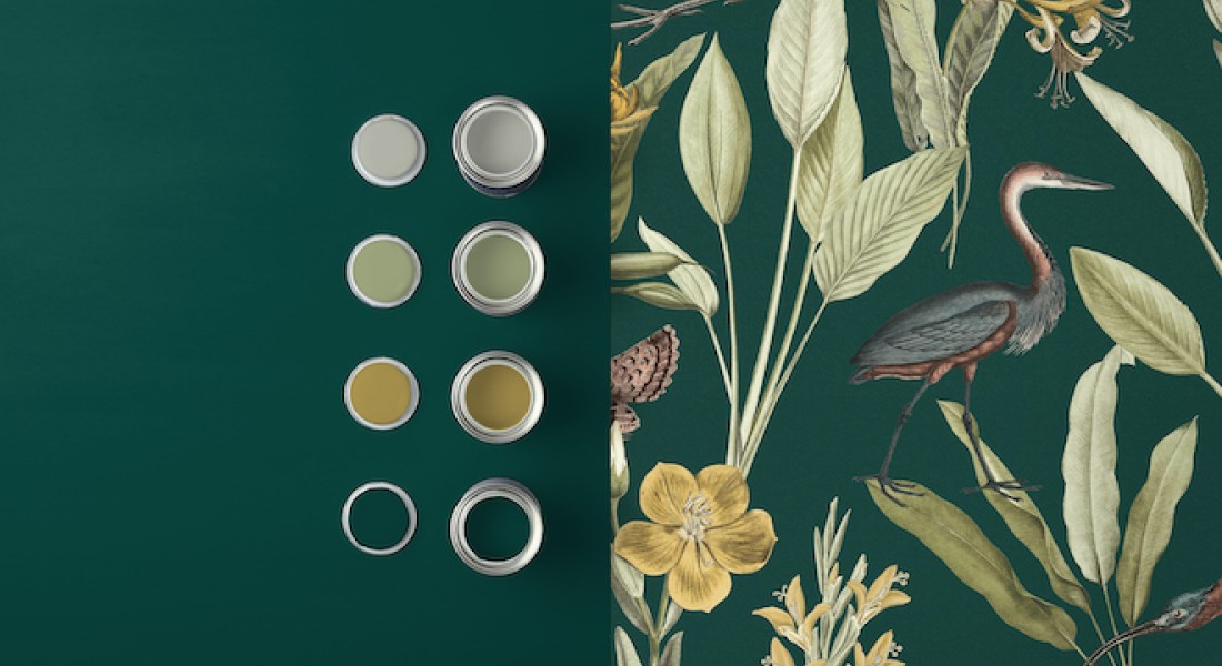 Metamorfose met behang en verf