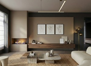 Bio-ethanol inbouwhaard -  ELU B CORNER 95/40 Links