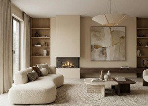 Bio-ethanol inbouwhaard - ELU B SLIMLINE THREE-SIDED MEDIUM - Elu-Fire