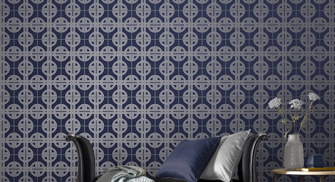 Behang met Oosters tintje