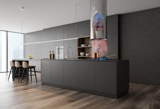 Frisse lucht in de keuken zonder afvoer naar buiten