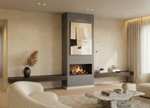 Bio-ethanol inbouwhaard - ELU B FRONT 95/40