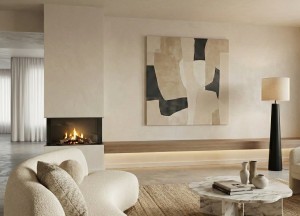 Bio-ethanol inbouwhaard - ELU B THREE SIDED 75/45 - Elu-Fire