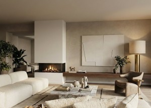 Bio-ethanol inbouwhaard - ELU B THREE SIDED 110/40 - Elu-Fire
