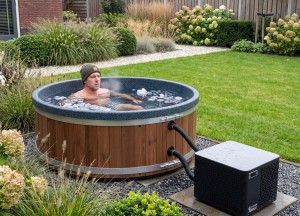Hottub Thermowood 2 persoons met warmtepomp | Ticra Outdoor