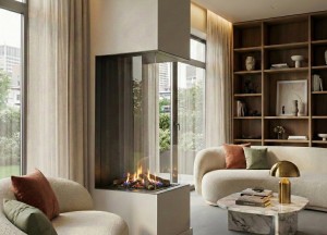 Bio-ethanol inbouwhaard - ELU B ROOM DIVIDER 60/120 - Elu-Fire