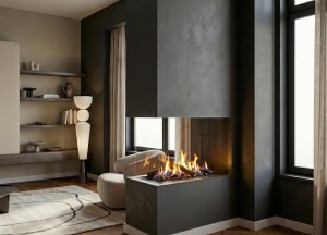 Bio-ethanol inbouwhaard - ELU B ROOM DIVIDER 75/55 - Elu-Fire