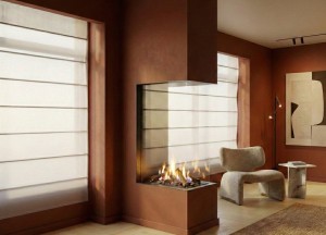 Bio-ethanol inbouwhaard - ELU B ROOM DIVIDER 75/120