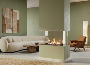 Bio-ethanol inbouwhaard - ELU B FOUR-SIDED 75/55 - Elu-Fire