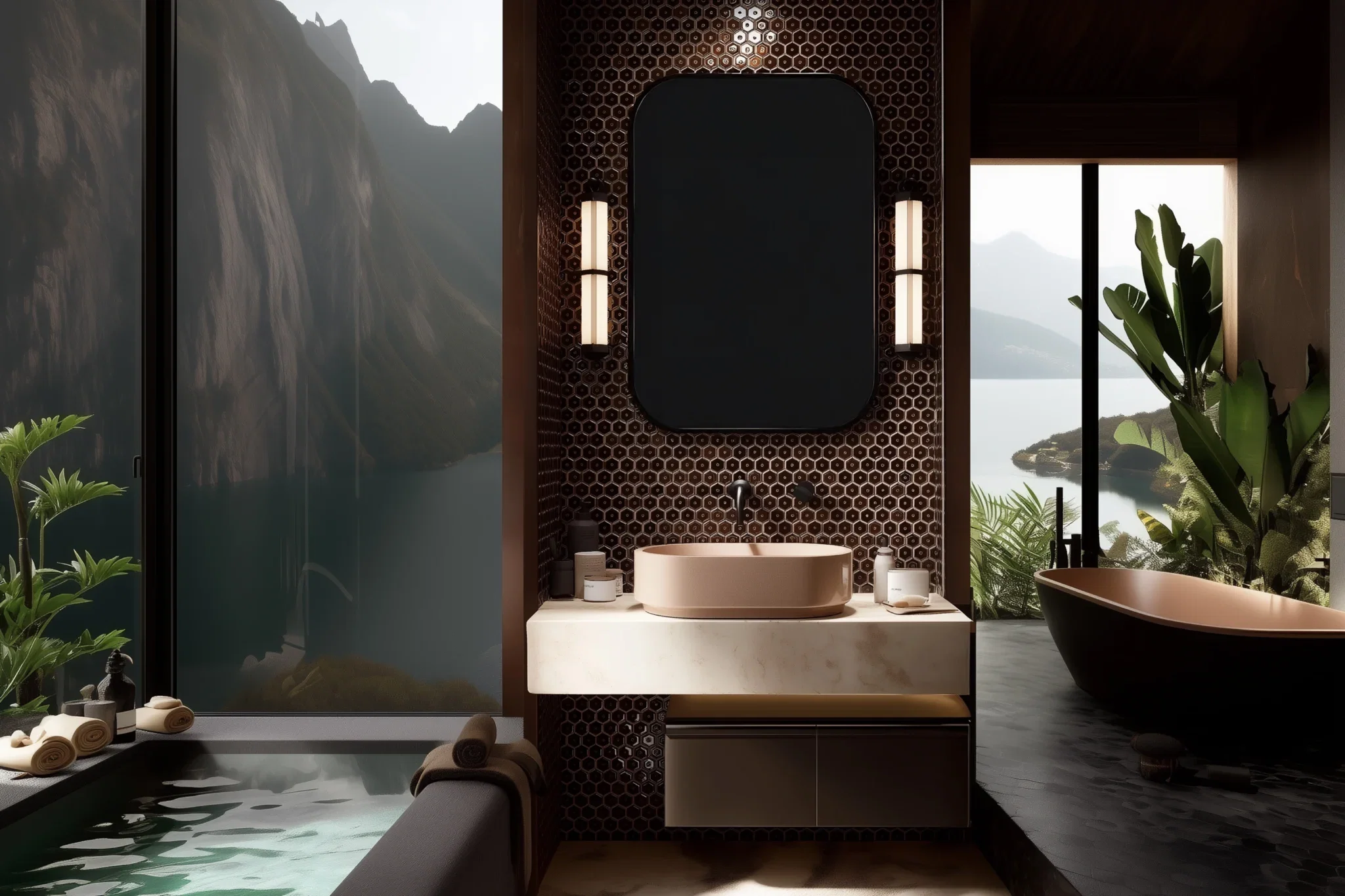 Hexagon tegels voor de badkamer | mijnbadinstijl