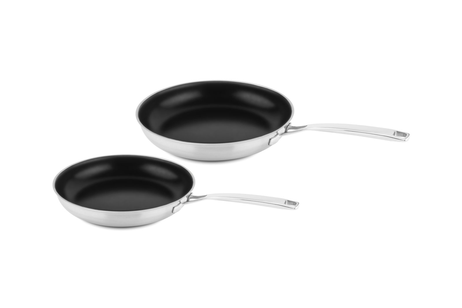 DUCQ koekenpannenset 24 cm + 28 cm met keramische anti-aanbaklaag (PFAS vrij)