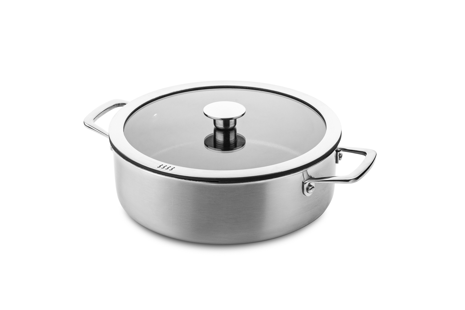 DUCQ Downdraft Braadpan Ø26cm met keramische anti-aanbaklaag (PFAS vrij)